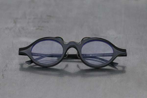 Rigards natural buffalo horn wire cutting copper titanium high degree handmade glasses RG1030CU black frame transparent lens